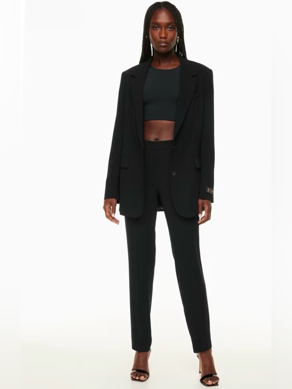 Aritzia Babaton Conan Pant Black Pull-On Workwear Trouser Size 10 - Like New
